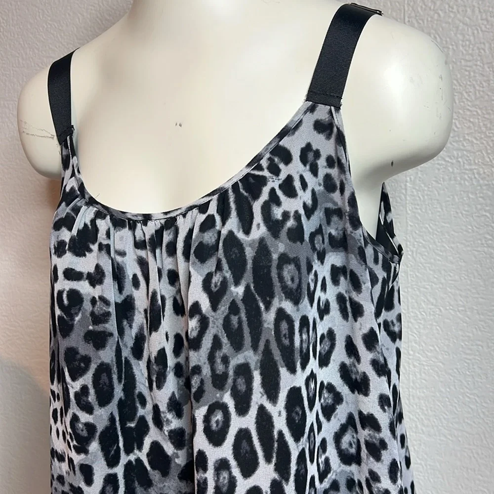 Lane Bryant Leopard Print Cami Top – Size 14 with Lace Trim - Picture 2 of 7